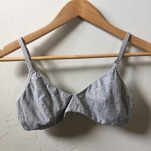 The Bralette by Everlane (heather gray)